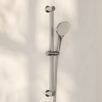 Barra De Ducha Con Ducha De Mano Lomazoo Cromada 3 Funciones Manguera 150 Cm