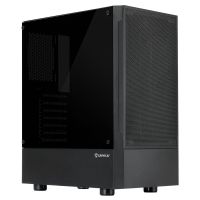 caja unykach aero c35 atxmicro atxitx panel de cristal templado negra con fuente 500 w