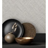 papel pintado vinilico lavable texturizado con ligeros toques metalizados - zayed 680961 de gaulan - rollo de 10 m x 106 m