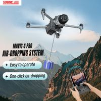 sistema airdrop de 12km para dji mavic 4 pro accesorios para drones lanzador de carga util dispositivo de transporte de cuentagotas para dji rc 2rc pro 2