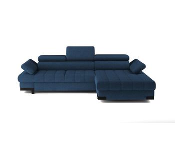 Chaise longue con cama selva derecha 4 plazas azul