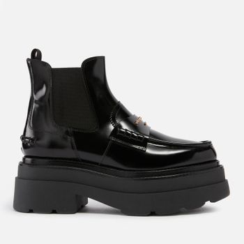 Alexander Wang Women's Carter Leather Platform Chelsea Boots - Black - UK 7