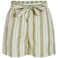 vila short etni shorts - egretoil green para mujer