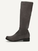 caprice boots grey made of textiles with block heel size 385