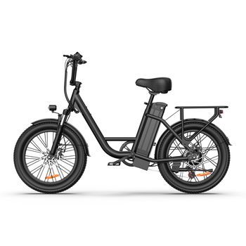 Bicicleta Eléctrica De Neumáticos Anchos Urlife E20, Urbana Y Todoterreno, Batería Extraíble De 48 V, Negra