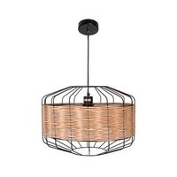 lampara de techo solange lumit  60w mimbre naturalmarron o45x 182 cm