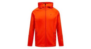 Chaqueta con capucha peak performance rider essentials naranja para hombre