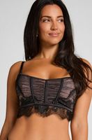hunkemoller sujetador de aros no preformado longline cynthia negro