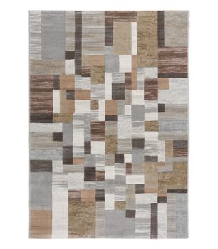 Argentum 817 - Alfombra moderna de tonos neutros