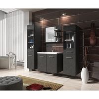conjunto de muebles de bano madrid i juego de muebles de bano lavabo incluido sin iluminacion led color matera