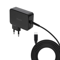 cargador tooq 90w usb-c pd 18m para portatil negro