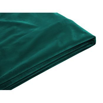 Funda Reemplazable En Terciopelo Verde Oscuro Para Cama 180 X 200 Cm Desmontable Lavable Fitou