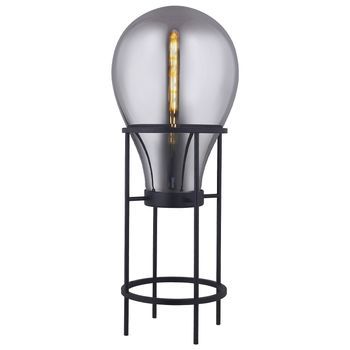 Lámpara De Pie Lumineca Hatann 40 X 108 Cm M Smoky