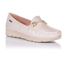 annalisa mocasines mocasin con hebilla - metalizado para mujer