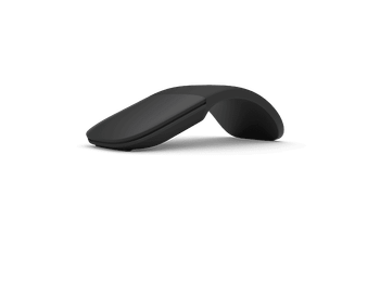 Ratón inalámbrico - Microsoft Surface Arc, Bluetooth, 2 Botones, Rango de frecuencia 2,4GHz, 6 Meses Autonomía, Negro