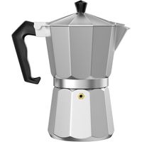 rapto induccionrcafetera italiana de aluminio para espresso cafetera clasica de fogon con valvula de seguridad y mango antiescaldaduras incluye junta de silicona disponible en 1 3 6 9 y 12