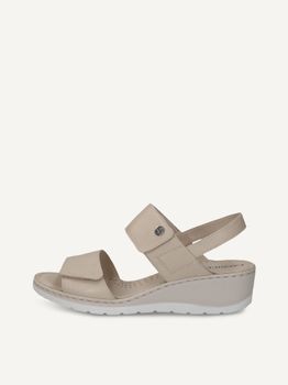 CAPRICE Heeled sandal, white, made of Leather without heel, Size 39