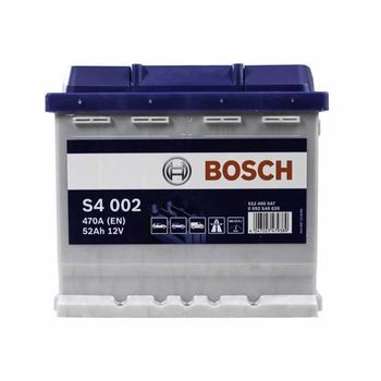 Bosch S4002 Batería De Vehículos Agm (separador De Fibra De Vidrio Absorbente) 52 Ah 12 V 470 A Coche