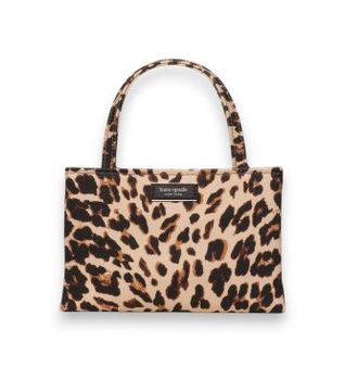 Kate Spade para mujer. KM247 Bolso Mini Sam Icon beige (OSFA), Casual, Animal print, Lona