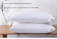 pack 2 pack1 almeritex 2000 almohada fibra  siliconada ligera antialergica confortable tacto seda lavable