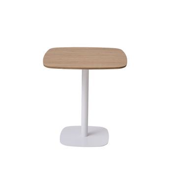 Mesa Sunset White 70 Cm De Madera 74.50*60*60 Cm - Madera Natural