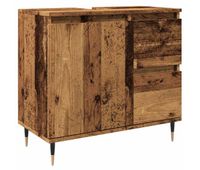 vidaxl armario de bano madera de ingenieria envejecida 65x33x60 cm