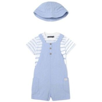 Mayoral Camisa manga larga 1651 Conjunto 3 piezas Azul para niña