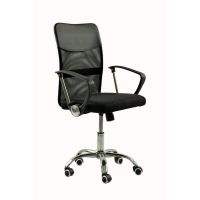 silla oficina estudi estructura acero tela transpirable altura regulable colores negro gris azul