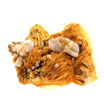 Cerusitis + Mimetita - Piedra Natural De Marruecos, Touissit - Cristales Multicolores, 328.4 Ct - Certificado De Autenticidad Incluido | 45 X 27 X 24