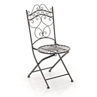 silla de jardin plegable indra metal bronce 50x40x92 cm clp