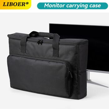 Estuche de Transporte para Monitor de PC, Bolsa de Viaje Acolchada, Resistente a Impactos y al Agua, con Correa para Pantallas de 24, 25, 27 y 32 Pulgadas