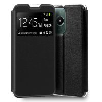 cool funda flip cover liso negro para realme c61c63
