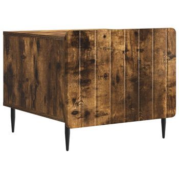 Mesa De Café Roble Ahumado 49 X 50 X 42 Cm Madera De Ingeniería Vidaxl