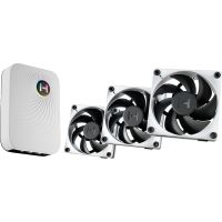 hyte thicc fp12 pack 3 ventiladores suplementarios 120mm blancos con nexus portal np50