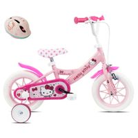 bicicleta infantil hello kitty 12 casco