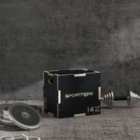 cajon pliometrico sportnow madera de haya 405x355x305 cm negro