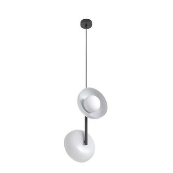 Lámpara colgante elara moka+negro (2 luces)