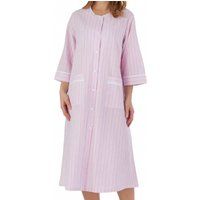 seersucker popper opening lightweight housecoat