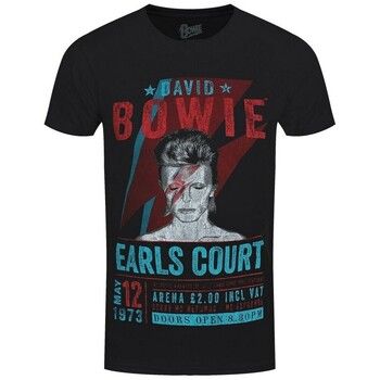 David Bowie Camiseta manga larga Earls Court '73 para hombre