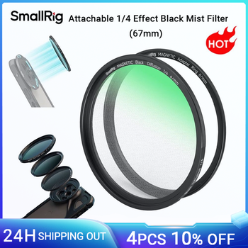 SmallRig-filtro de niebla negro acoplable con 1/4 efectos, anillo de filtro roscado de 67mm para fotografía de retrato/vídeo/Vlog -4583