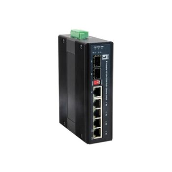 Conmutador LevelOne IES-0610 Gigabit Ethernet PoE+ 4 Puertos
