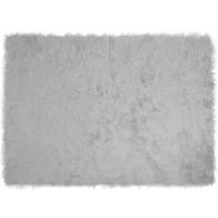alfombra de de oveja sintetica tafalla gris 160 x 230 cm