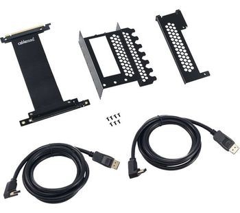 Vertical PCIe Bracket - Black, Black