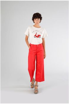 pantalón culotte teñido en prenda red 31