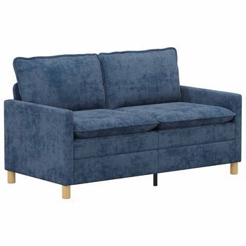 Sofá Azul 156 X 81 X 87,5 Cm Poliéster Vidaxl