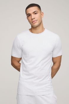 Camiseta Básica Ajustada, Gris