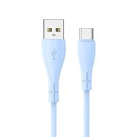 cool cable usb silicona universal tipo-c 1m celeste