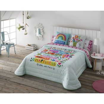 Colcha Bouti Modelo Imagine Jvr 180x270 Para Cama 90 Cm.
