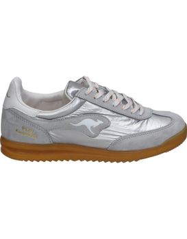 Zapatillas Cómodo De Mujer Kangaroos K170-9 Color Plata 40