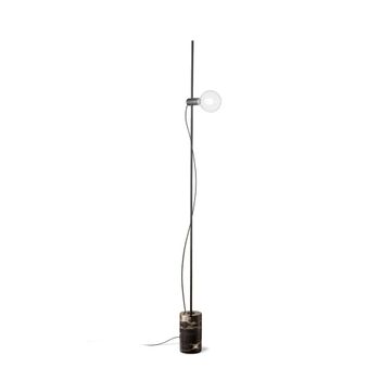 Lámpara de pie negra L 130 x H 1805 mm